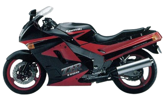 ZZR1100【1990~2001年】|1992年式 エボニー×ファイアークラッカーレッド